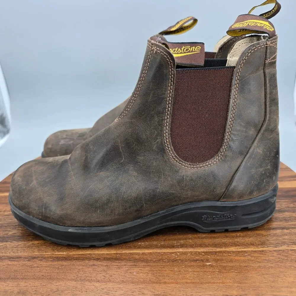 Blundstone All-Terrain Chelsea Boots Mens 7.5 US / 6.5 UK Rustic Brown Leather